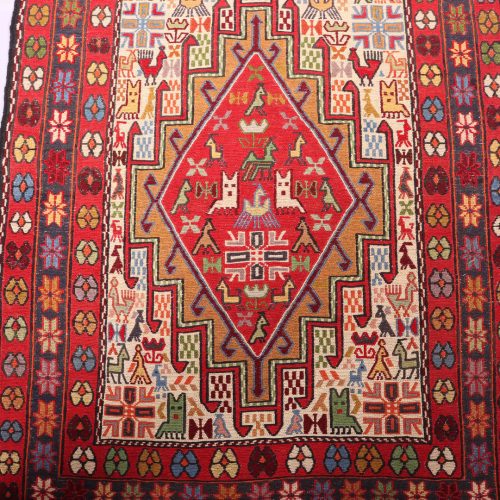 1.1x0.8M Persian Sumak Kilim Rug