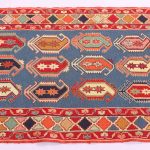 2×0.8M Persian Sumak Kilim Runner Rug