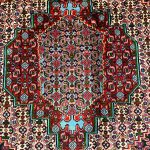 1.4×1.3M Kurdish Senneh Bijar Rug