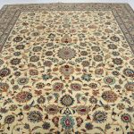4.2×3.2M Antique Signed Kashan Rug