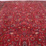 4×3 Antique & Signed Mashad Persian Rug