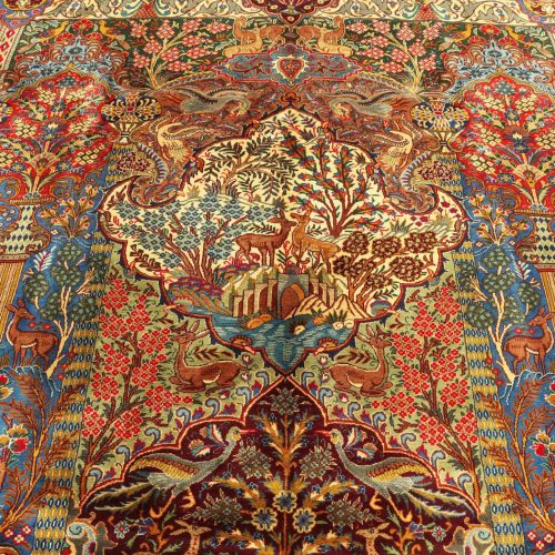 3x2M Pictorial Garden Of Eden Kashmar Rug