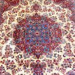 3.4×2.5M Sigend Persian Sabzevar Rug (Repaired)