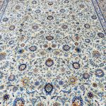 4.4×3.2M Pistachio Tone Persian Kashan Rug