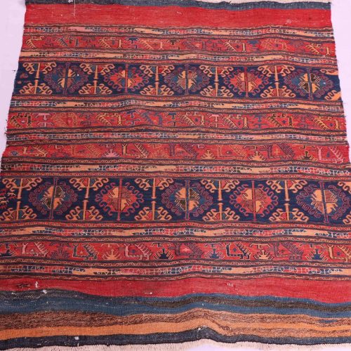 Antique 1.2x1M Persian Sumak Kilim Rug