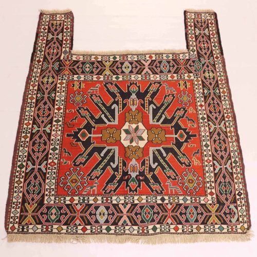 Antique 1.4x1M Persian Sumak Kilim Rug
