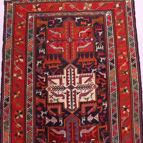 2.1x1.1M Persian Sumak Kilim Runner