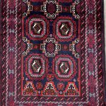 2x1M Persian Balouchi Nomadic Rug