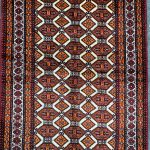 2x1M Persian Balouchi Nomadic Rug
