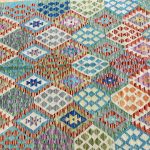 1.9×1.6 M Boho Maymana Afghan Kilim