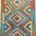 2.9 x 0.9 M Boho Maymana Afghan Kilim Runner