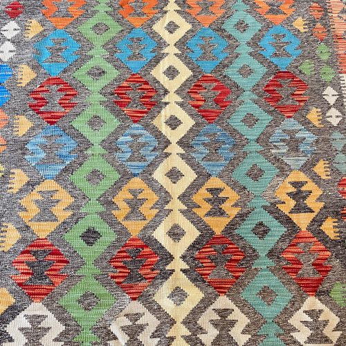 2.4x1.8 M Boho Maymana Afghan Kilim