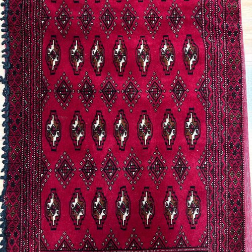 1.45 x 0.65 M Persian Turkoman Poshti Rug