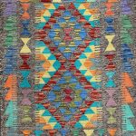 1.1×0.9 M Boho Maymana Afghan Kilim