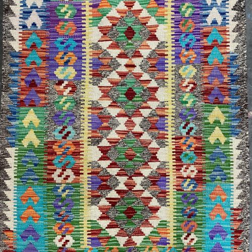 1.2x0.8 M Boho Maymana Afghan Kilim