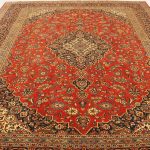 4x3M Vintage Traditional Persian Kashan (Faded Red Tone)