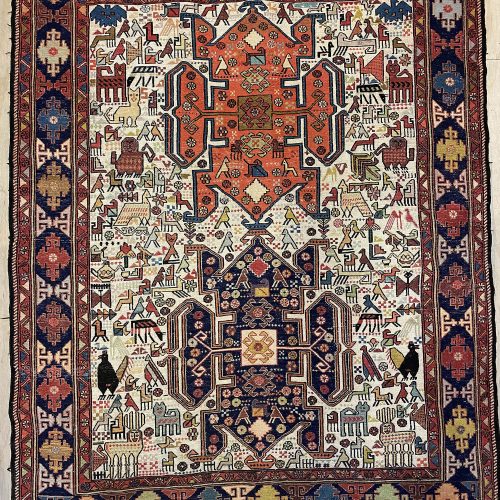 1.6x1.2M Persian Ardebil Sumak Kilim Rug