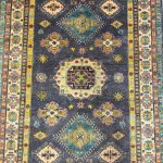 2.35 × 1.65 M Afghan Kazak Rug