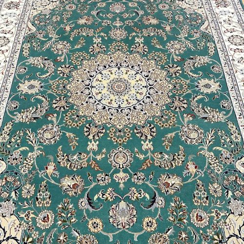 3x2M Indian Wool & Silk Nain Design Rug