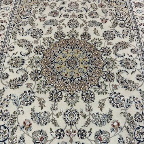 3x2M Indian Wool & Silk Nain Design Rug
