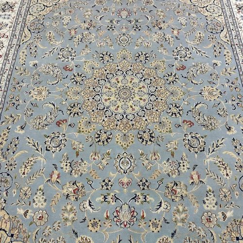 3.1 x 2.45 M Indian Wool & Silk Nain Design Rug