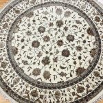 1.8 x 1.8 M Round Indian Wool & Silk Rug