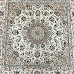 1.5 x 1.5 M Indian Wool & Silk Nain Design Rug