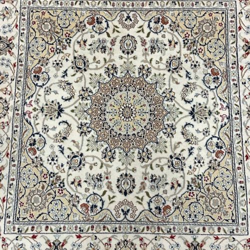 1.5 x 1.5 M Indian Wool & Silk Nain Design Rug