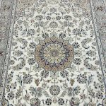 2.4 x 1.5 M Indian Wool & Silk Nain Design Rug