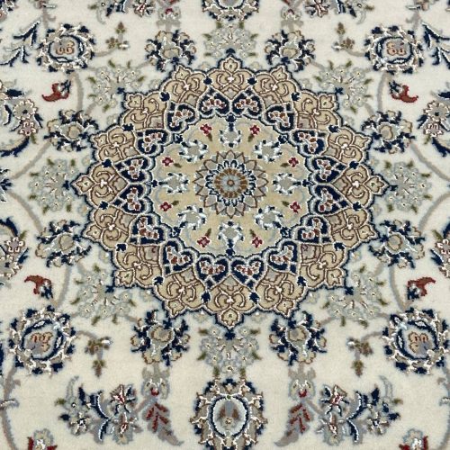 2 x 1.4 M Indian Wool & Silk Nain Design Rug
