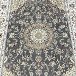 2.1 x 1.5 M Indian Wool & Silk Nain Design Rug
