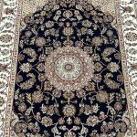 1.8 x 1.2 M Indian Wool & Silk Nain Design Rug