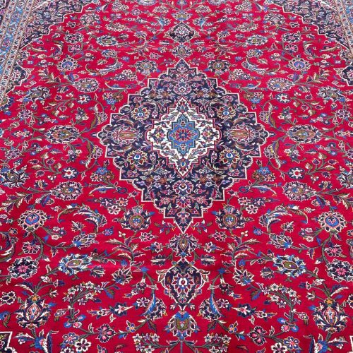 4x3M Signed Royal Traditional Persian Kashan Rug