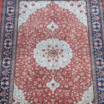 1.17×0.8 M Pure Silk Qom Persian Rug