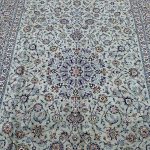 4x3M Signed Pistachio Tone Persian Kashan Rug