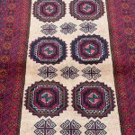 1.7x1M Persian Balouchi Nomadic Rug