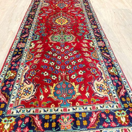 3.8M Vase Design Tabriz Persian Runner
