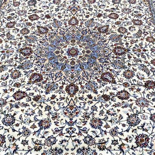 4x3M Royal Beige Persian Kashan Rug