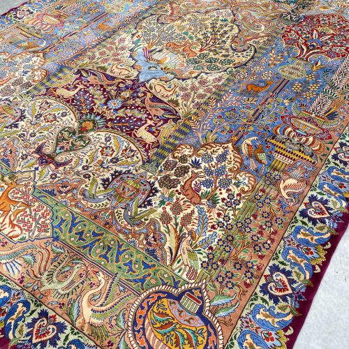 Pictorial Garden Of Eden Kashmar Rug