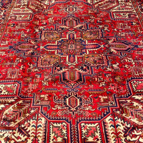 3.2x2.8M Genuine Heriz Persian Rug