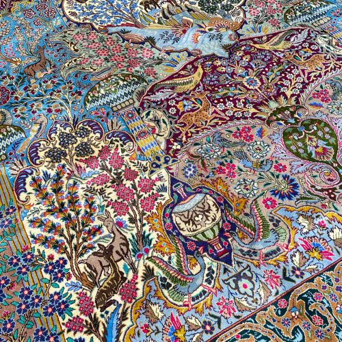 Pictorial Garden Of Eden Kashmar Rug