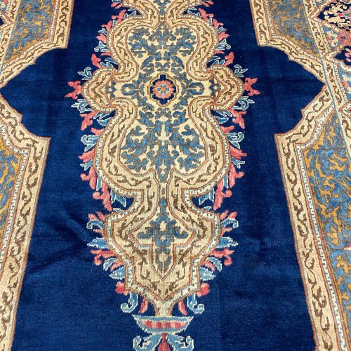 3.7x1.5M Antique Signed Masterpiece Kerman Rug