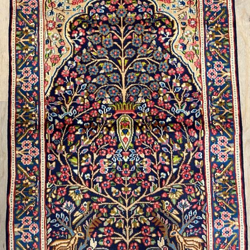 1.5x0.8M Tree Of Life Persian Kerman Rug