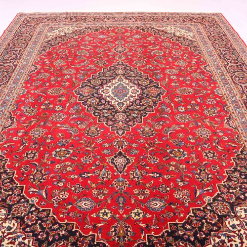 4x3M Signed Royal Traditional Persian Kashan Rug