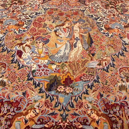 4x3M Pictorial Garden Of Eden Kashmar Rug