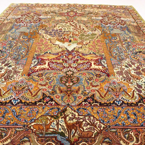 4x3M Pictorial Garden Of Eden Kashmar Rug