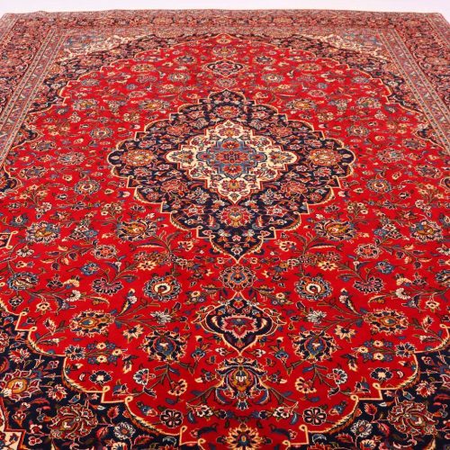4.2x3.1M Royal Traditional Persian Kashan Rug