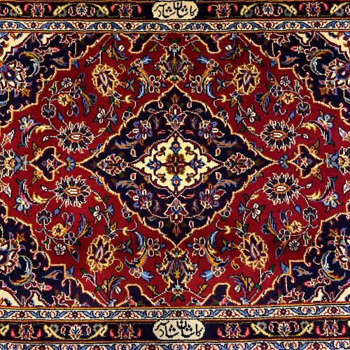 1x0.7M Royal Signed Kashan Persian Rug