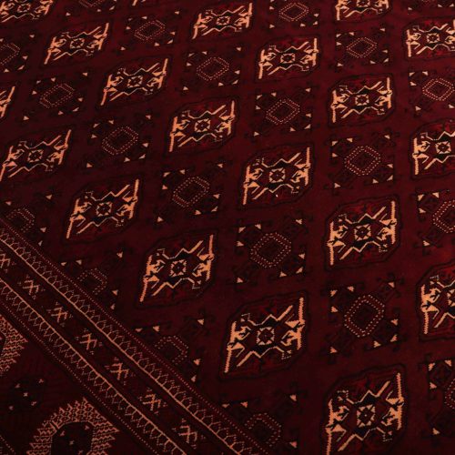 3.7x2.5M Chocolate Tone Turkoman Bokhara Rug