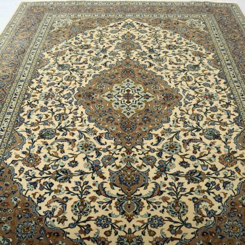 3.4x2.5M Pistachio Persian Kashan Rug